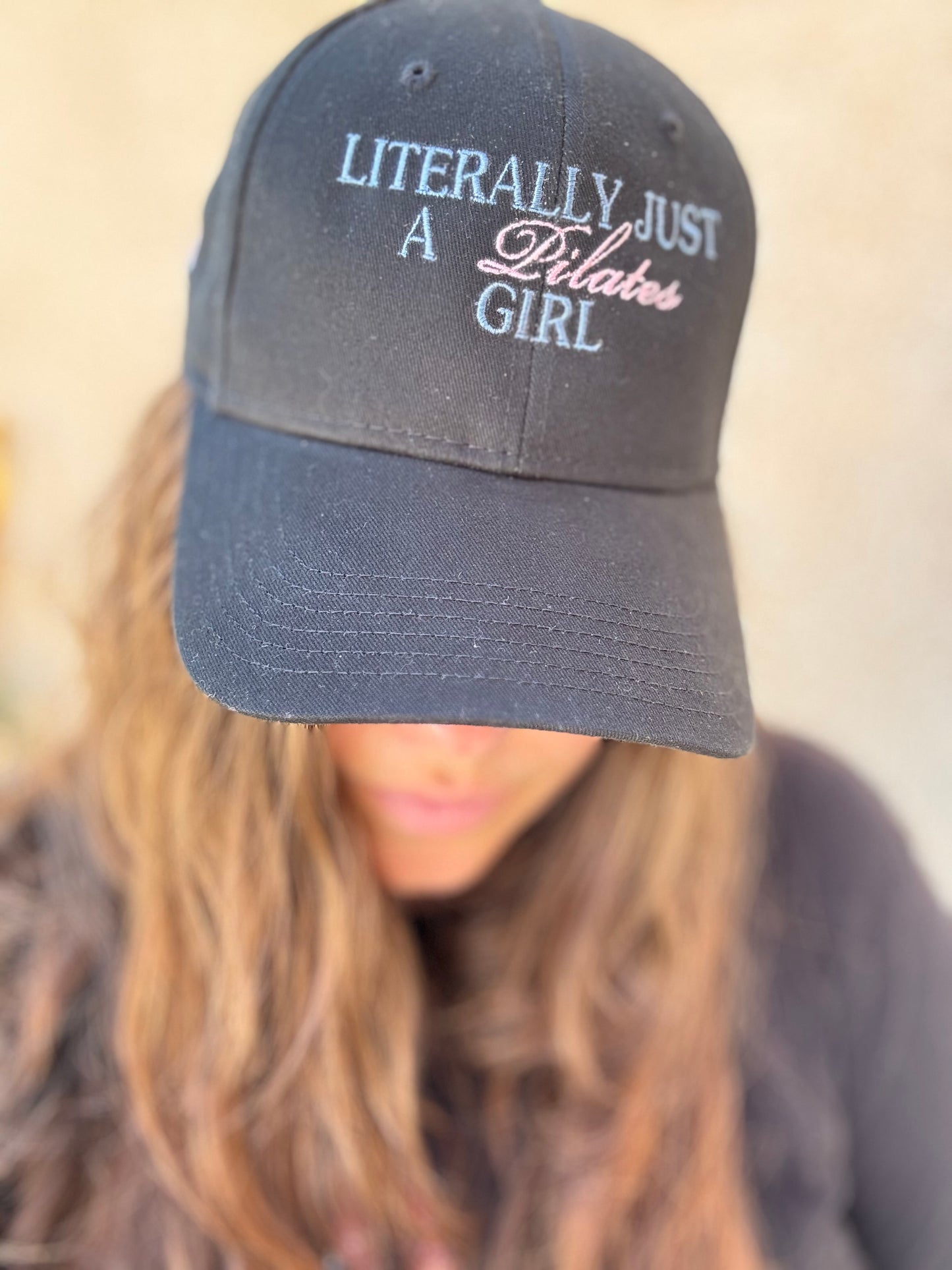 "Literally just a girl" PILATES, BARRE. LAGREE cap