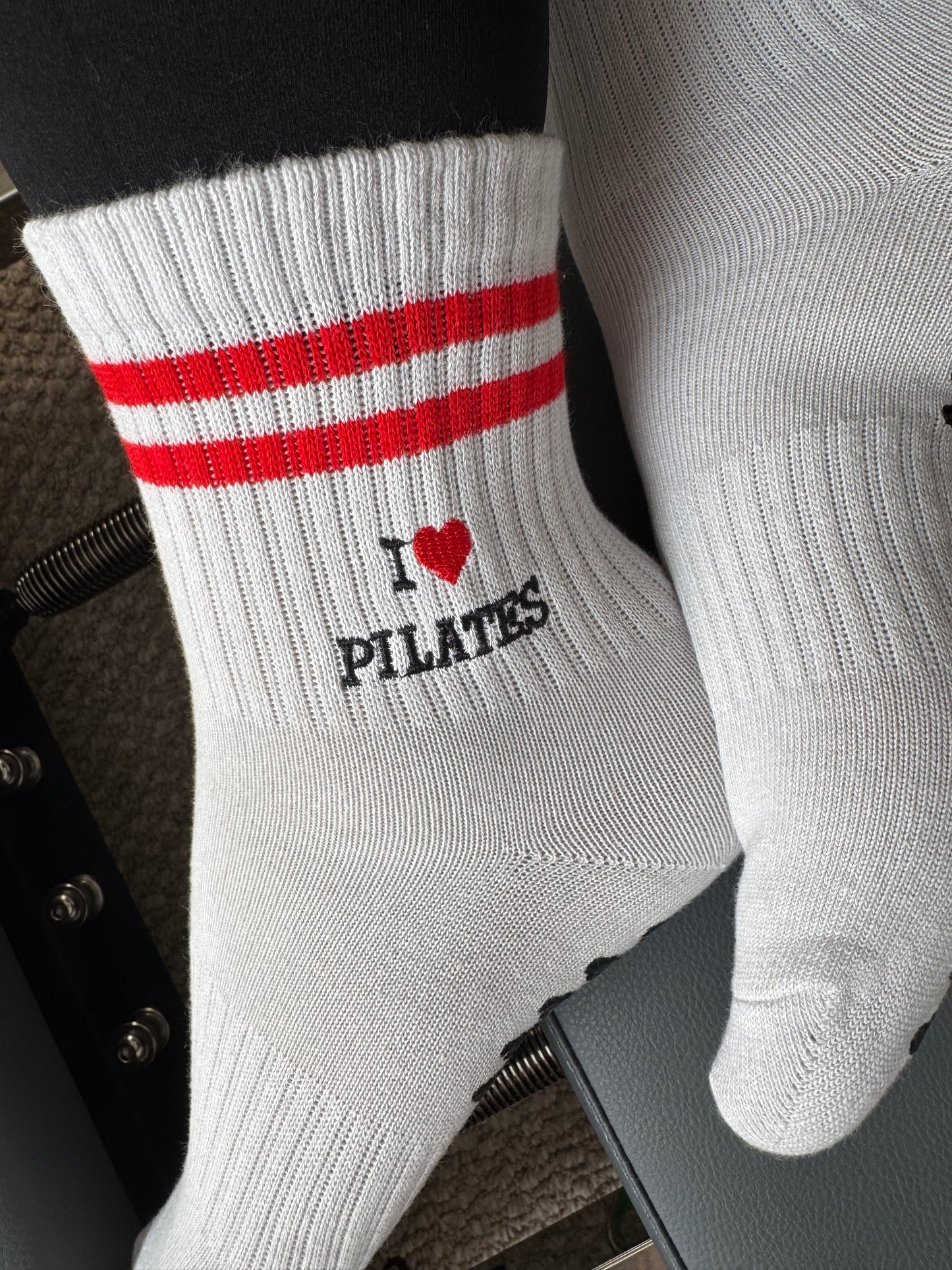Retro I ❤️ PILATES Grip Socks