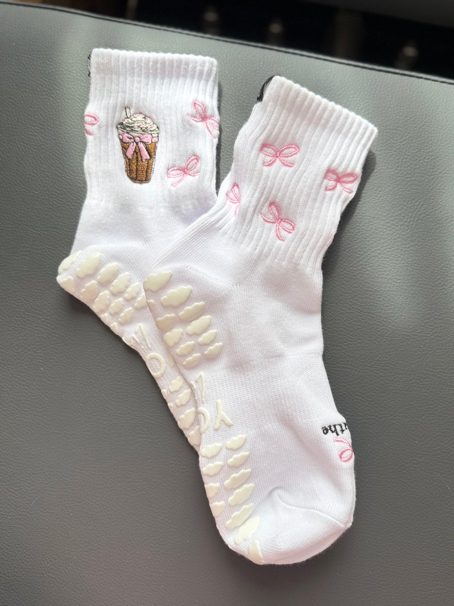 Sips & Steps Collection
Grip Socks – Strawberry Matcha, Diet Cola, Iced Coffee, Dr Grip