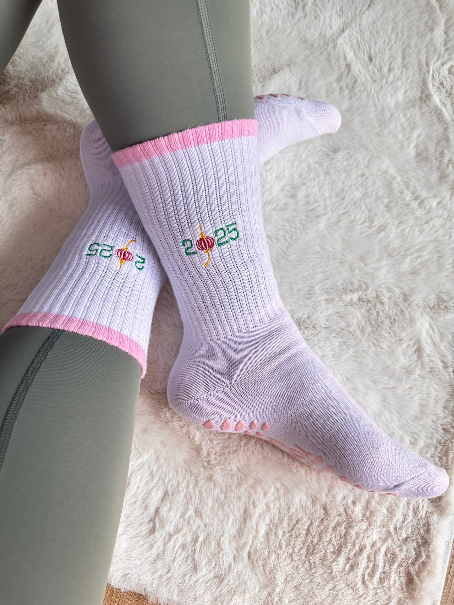 2025 YEAR OF THE SNAKE , LIMITED STOCK CREW GRIP SOCKS