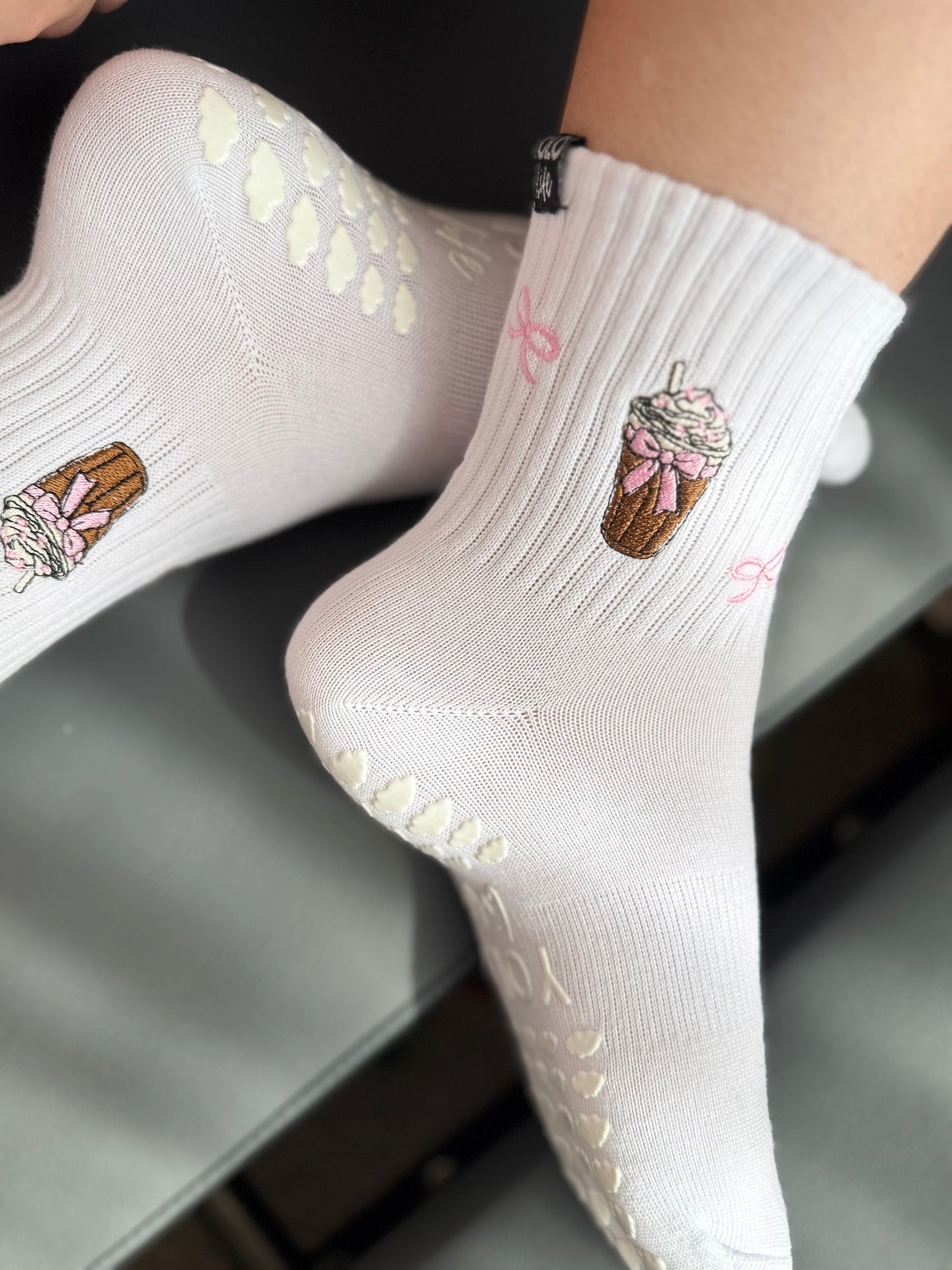 Sips & Steps Collection
Grip Socks – Strawberry Matcha, Diet Cola, Iced Coffee, Dr Grip