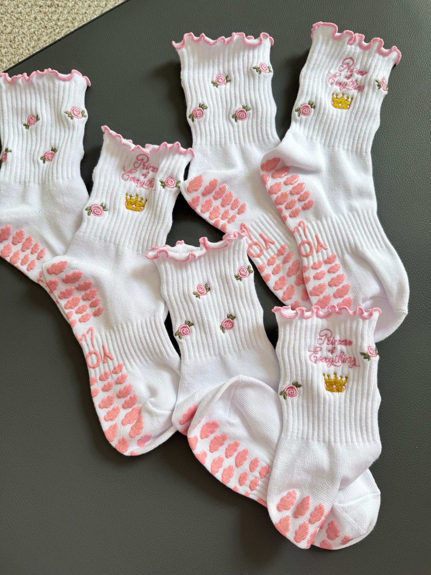 Princess of Everything – Crew Grip Sock (Pilates Essential)