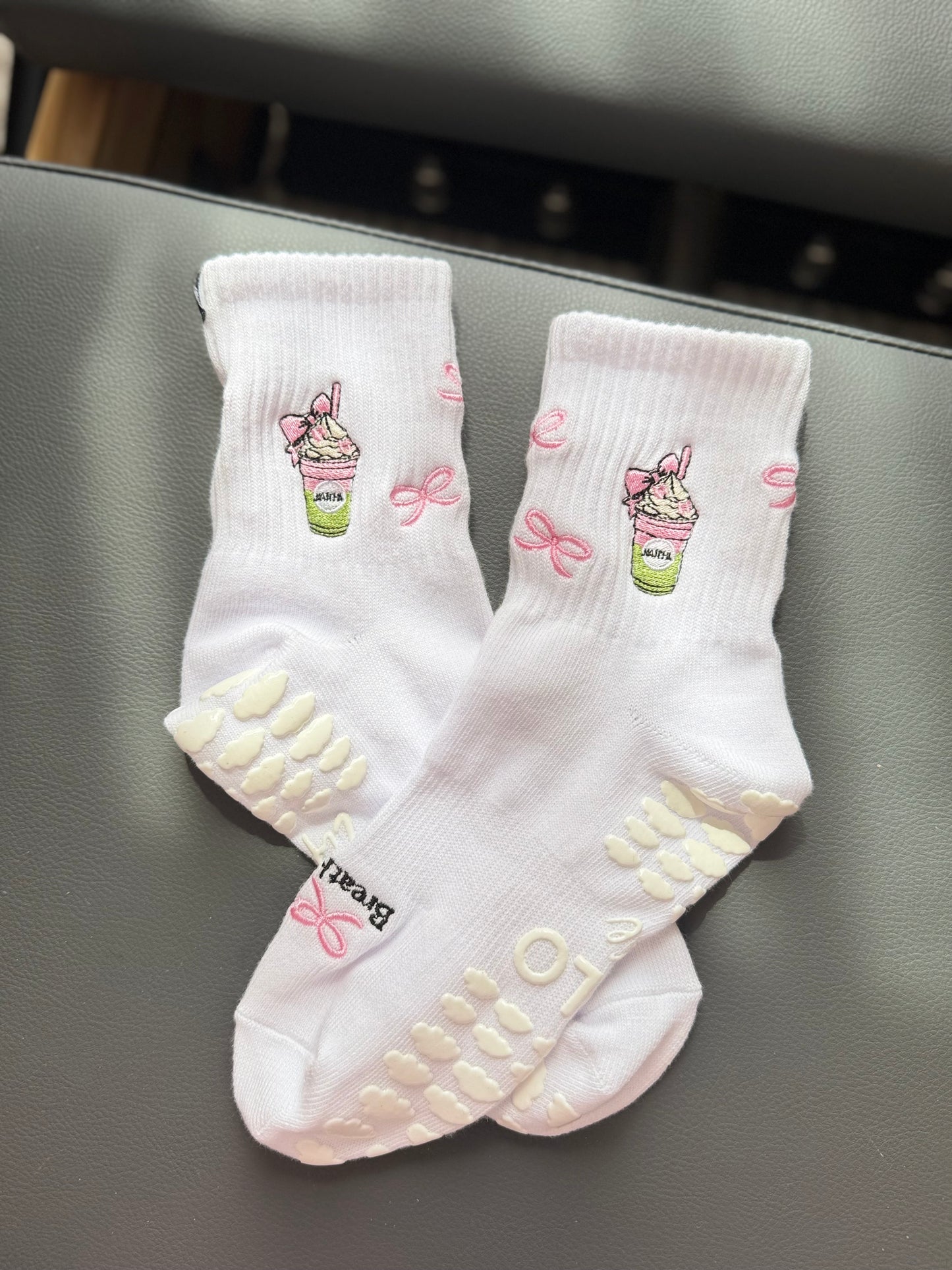 Sips & Steps Collection
Grip Socks – Strawberry Matcha, Diet Cola, Iced Coffee, Dr Grip