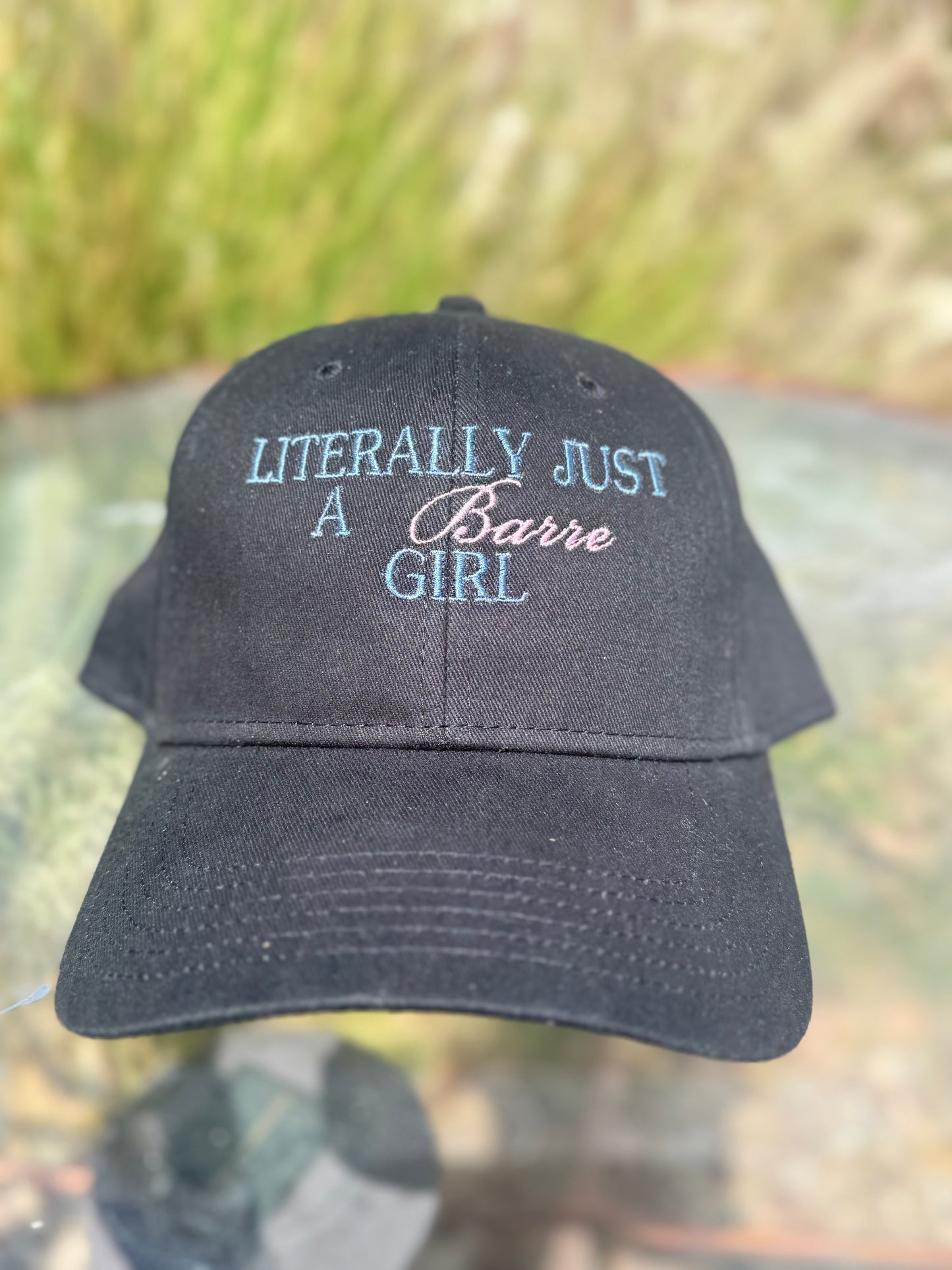 "Literally just a girl" PILATES, BARRE. LAGREE cap