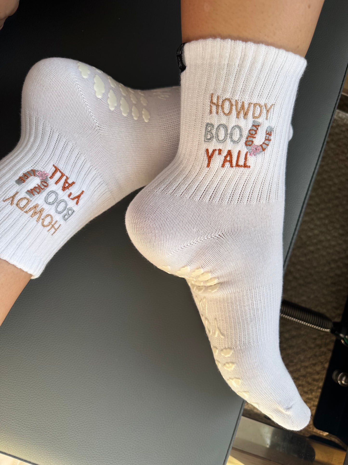 Howdy Boo Y’all – Halloween Grip Socks (Limited Edition)