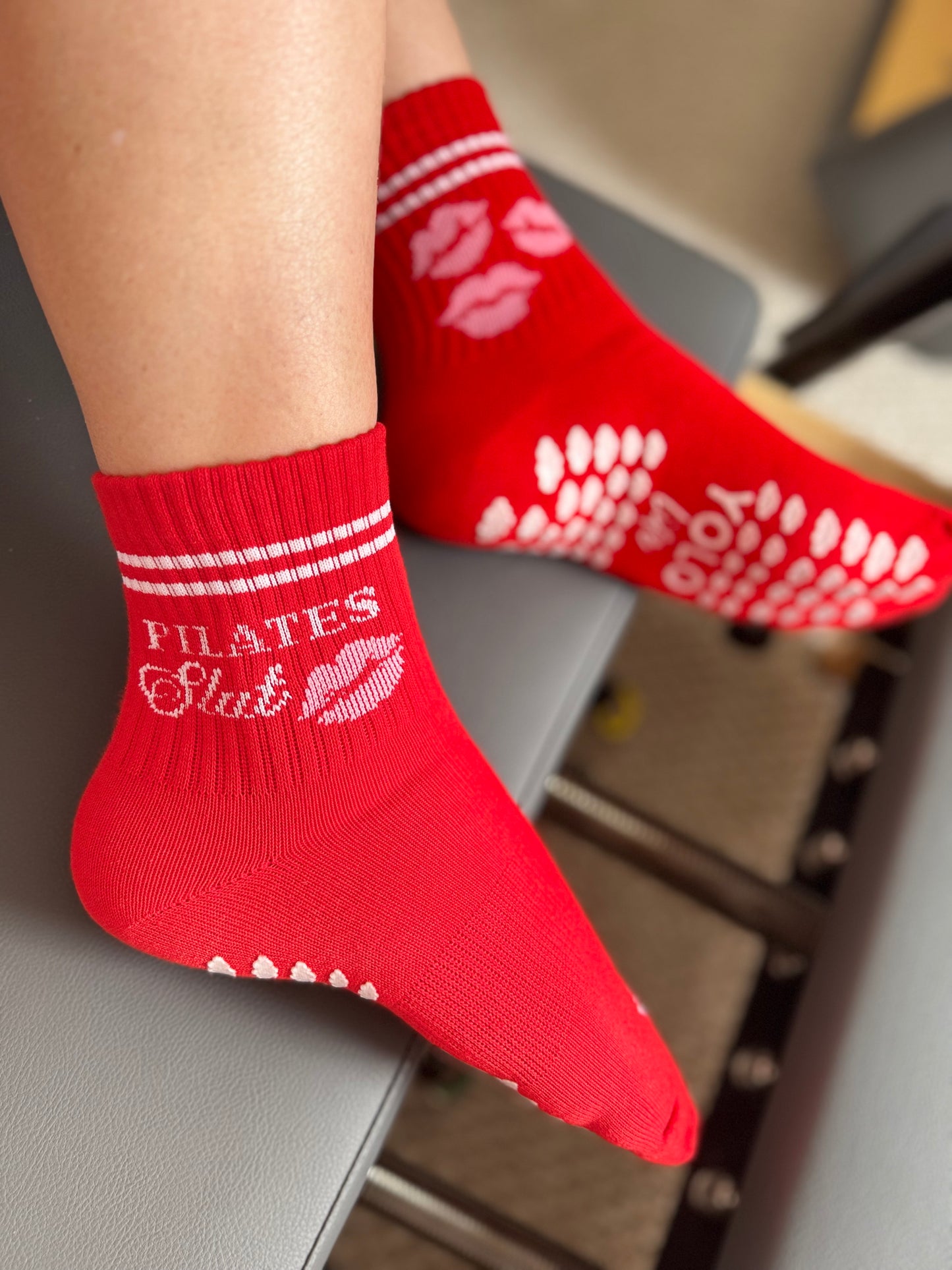 “Pilates Slut” Grip Socks