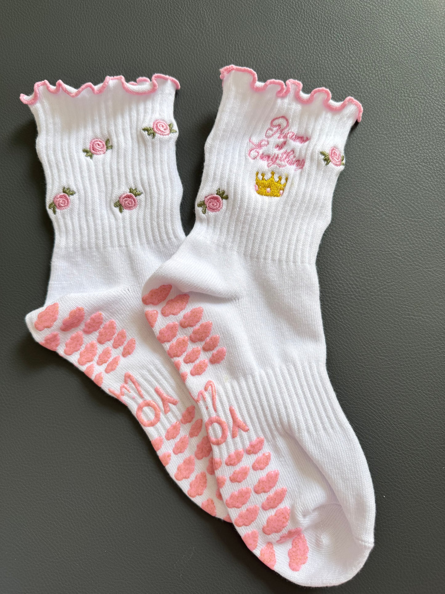 Princess of Everything – Crew Grip Sock (Pilates Essential)
