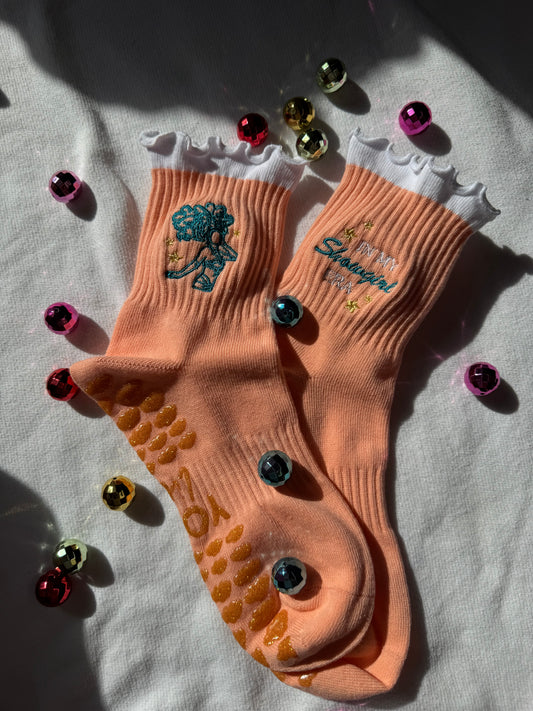 In My Showgirl Era – Taylor Inspired Grip Socks