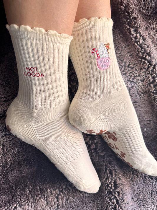 COZY SEASON CREW GRIP SOCKS