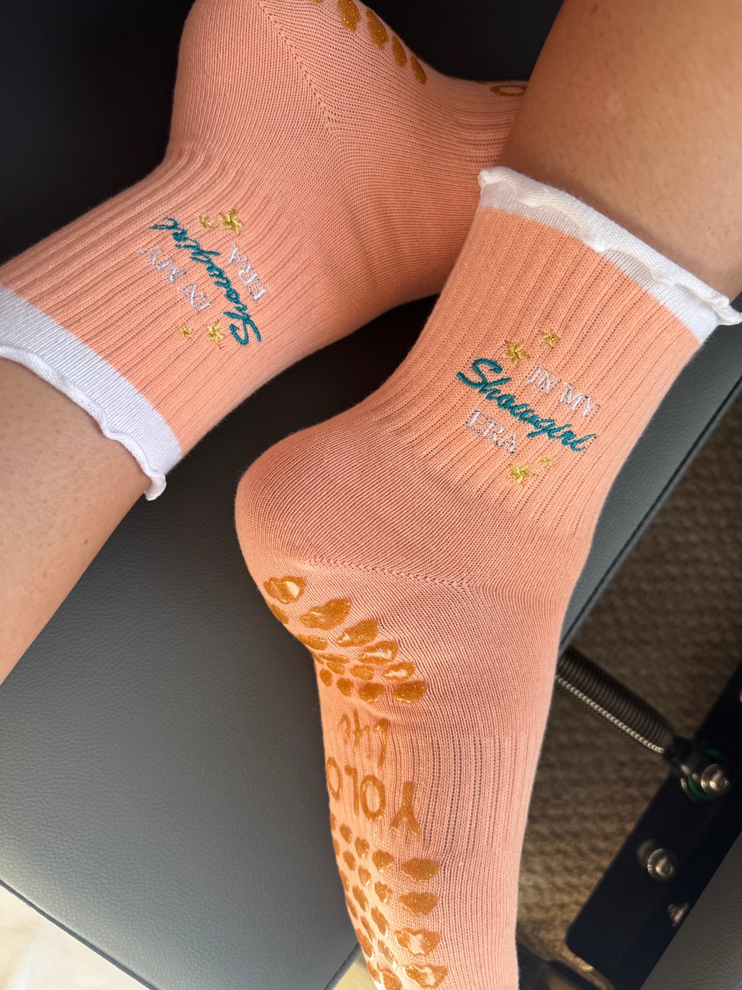 In My Showgirl Era – Taylor Inspired Grip Socks
