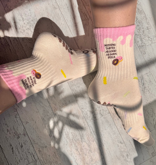 SPRINKLELICIOUS , CREW GRIP SOCKS