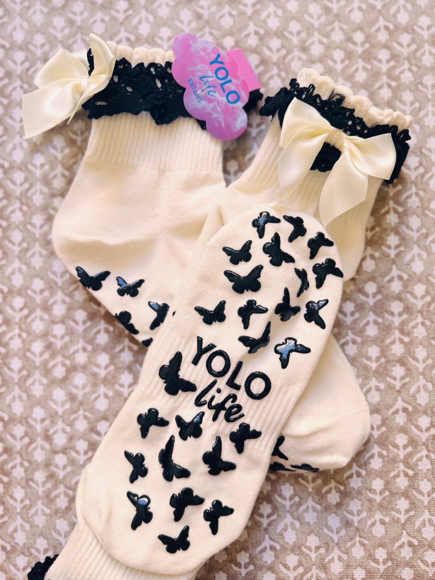 "GIRLY GRIP" GRIP SOCKS