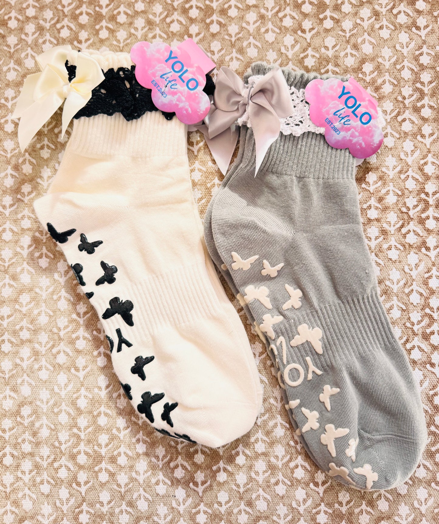 "GIRLY GRIP" GRIP SOCKS