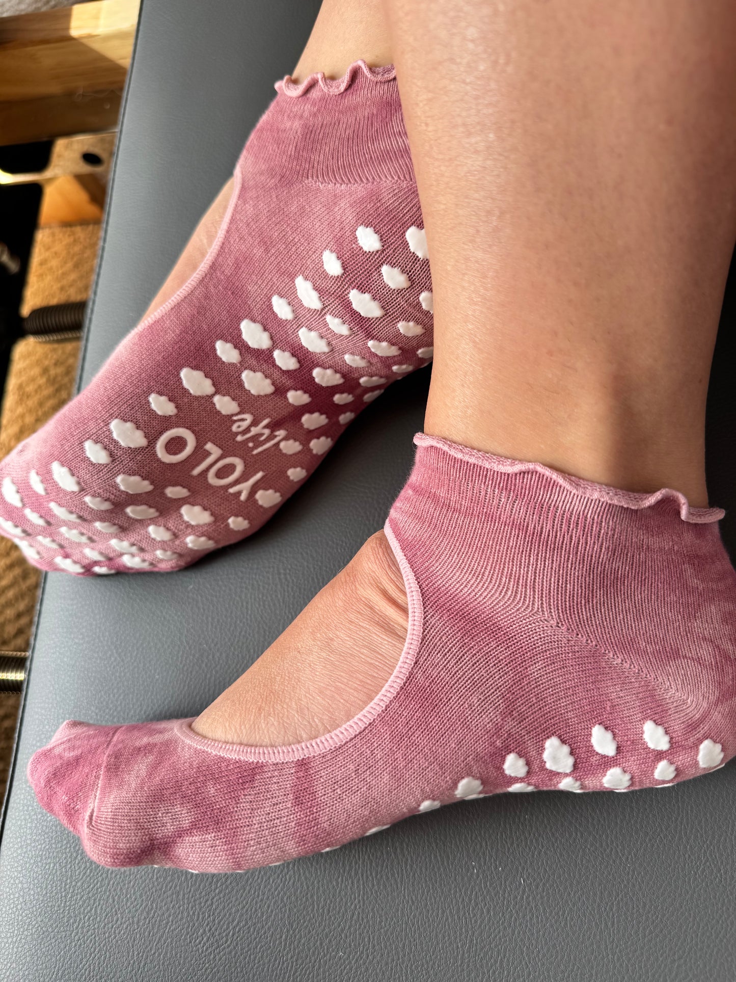 Dusky Petals Collection- Pilates grip socks