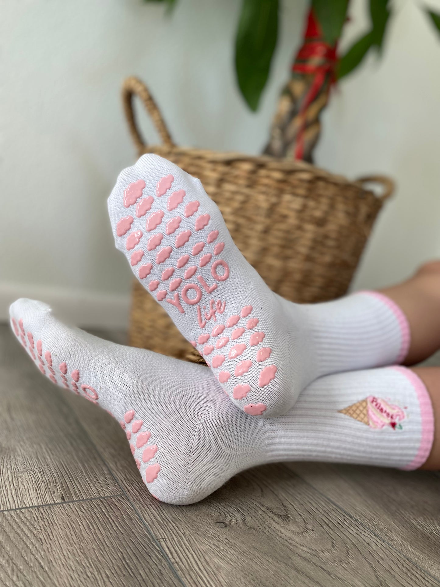 “ Ice cream shop “ Pilates crew socks