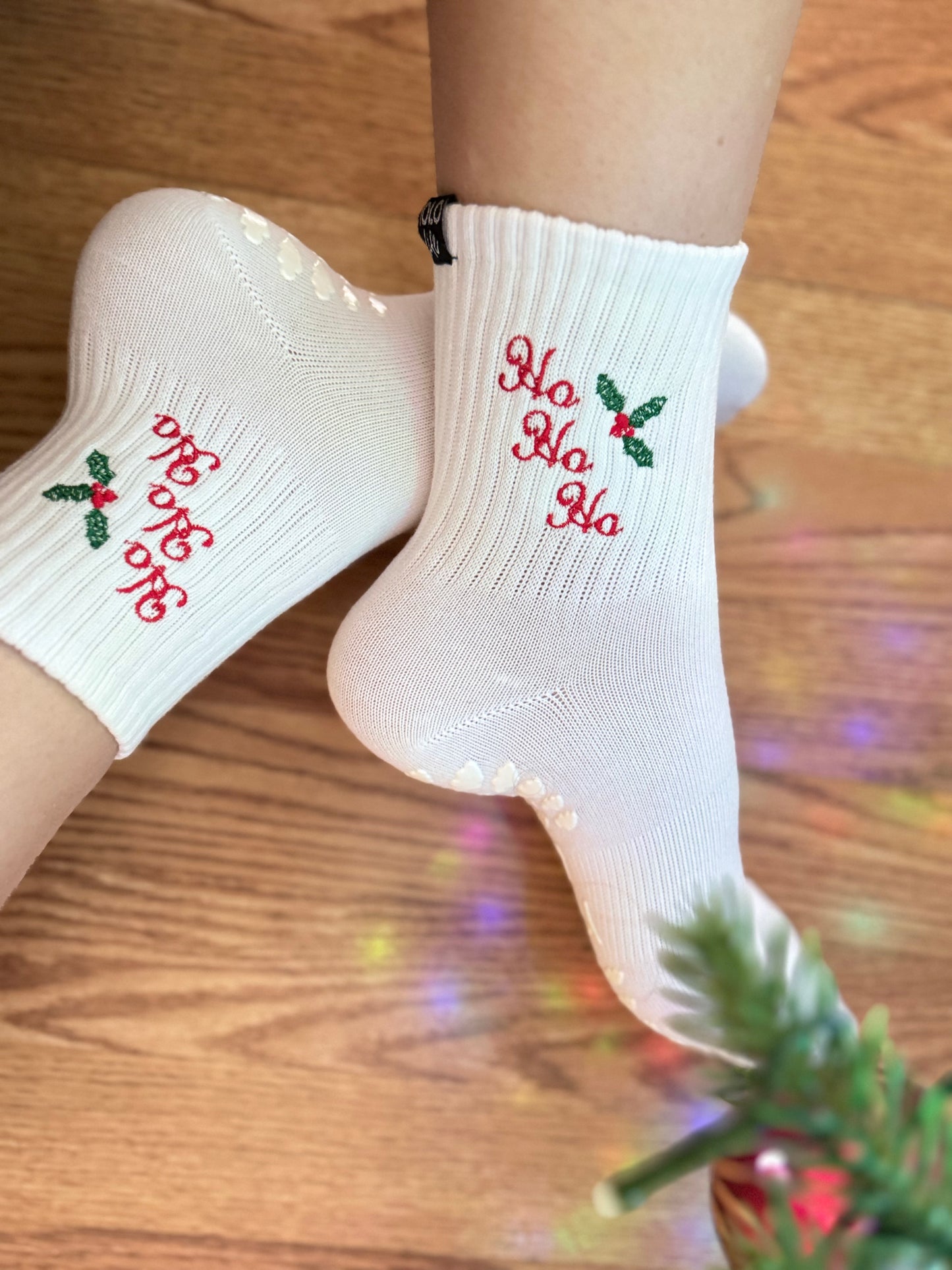🎄 Holiday Pilates Grip Socks – Small-Batch Holiday Drop (2 Styles)