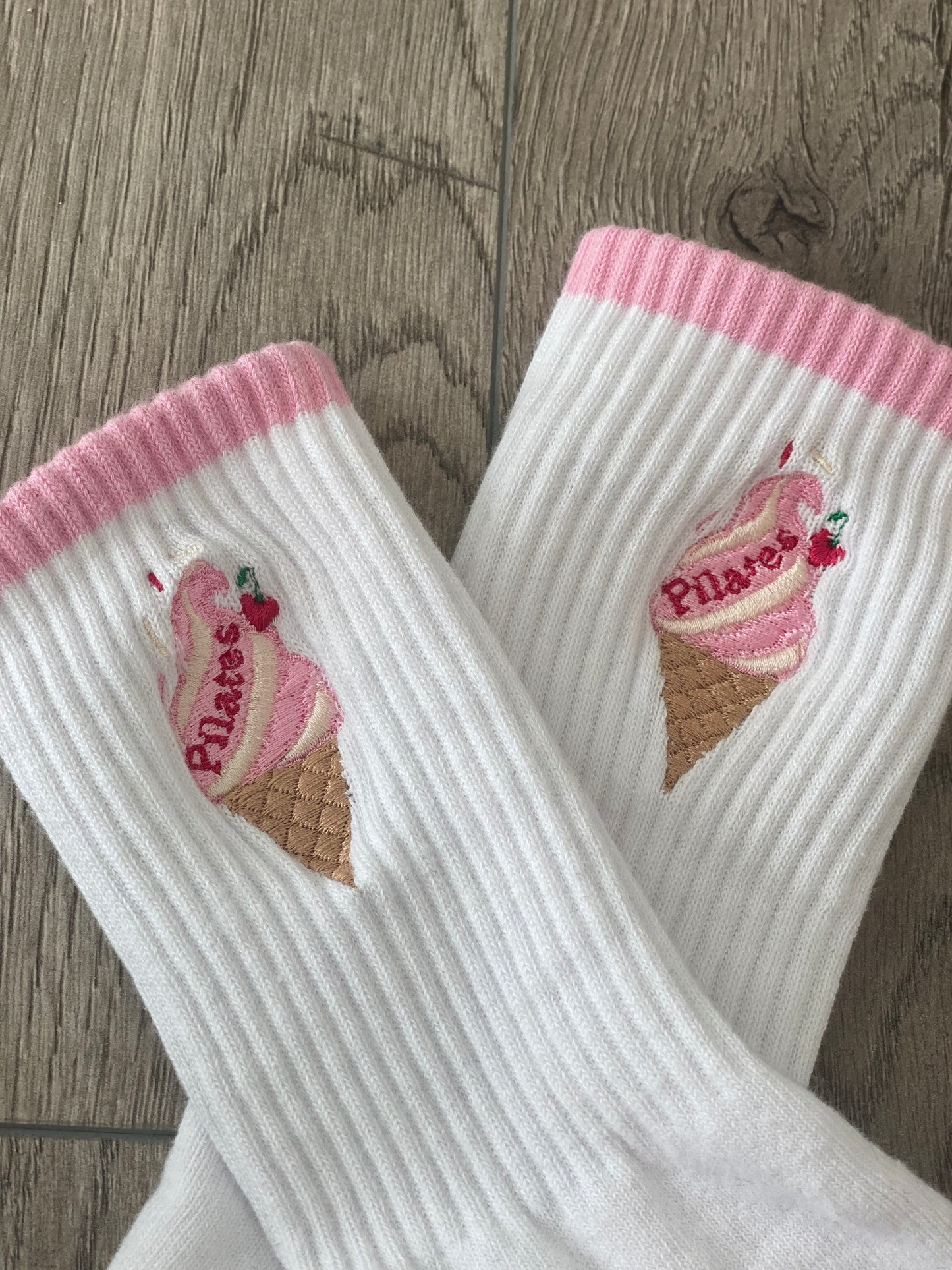 “ Ice cream shop “ Pilates crew socks