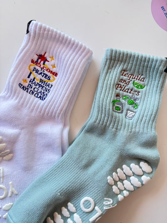 Pilates After Dark Collection – 3 Ways to Play crew grip socks limited