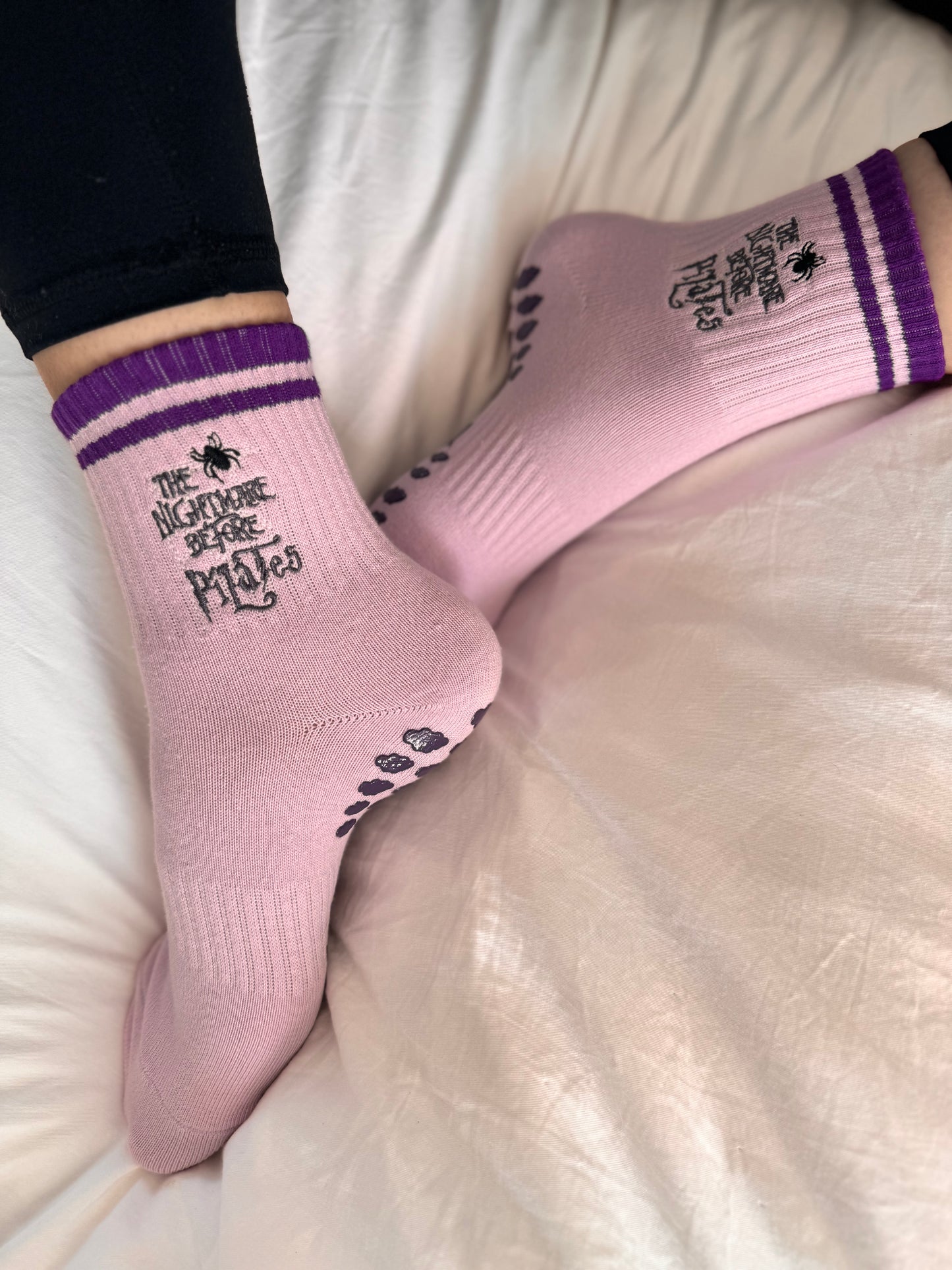 "The Nightmare Before Pilates" PILATES CREW GRIP SOCKS