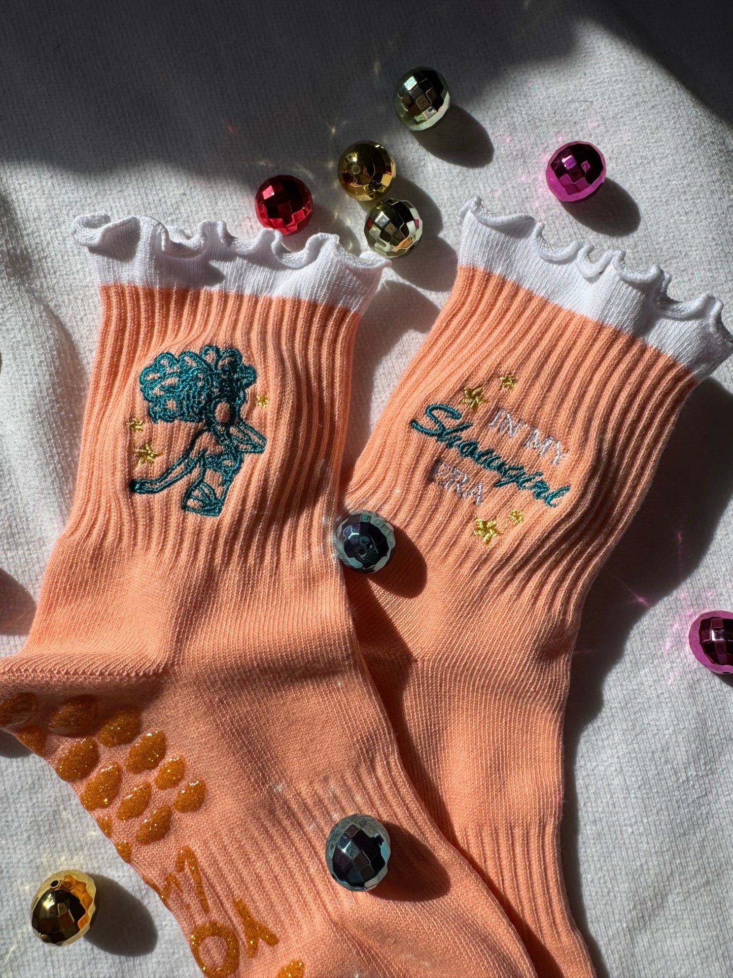 In My Showgirl Era – Taylor Inspired Grip Socks