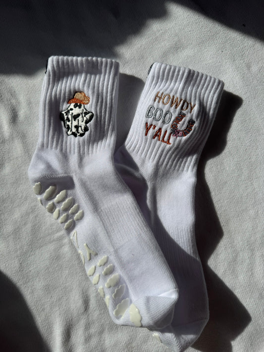 Howdy Boo Y’all – Halloween Grip Socks (Limited Edition)