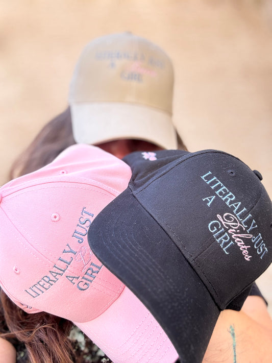 "Literally just a girl" PILATES, BARRE. LAGREE cap