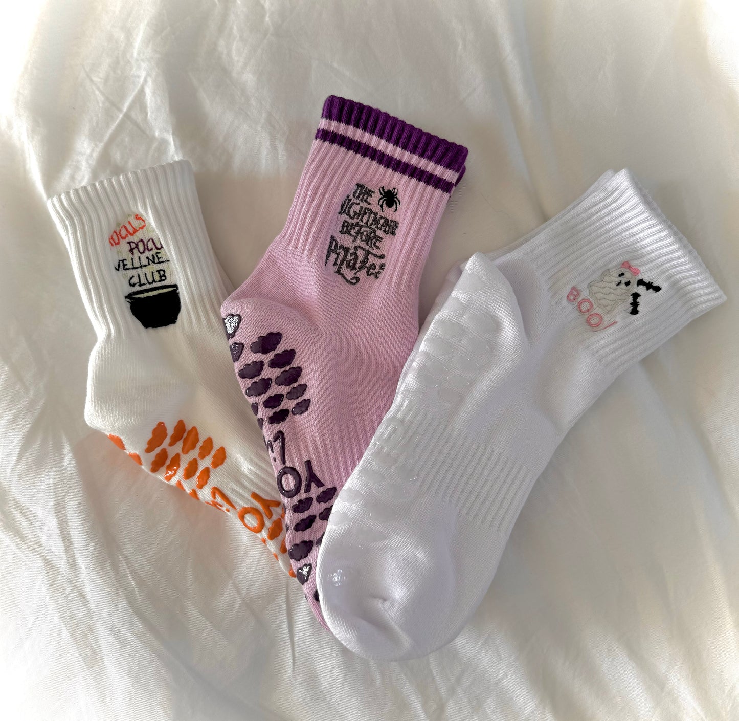 "A Spooky Trio" PIlates grip socks