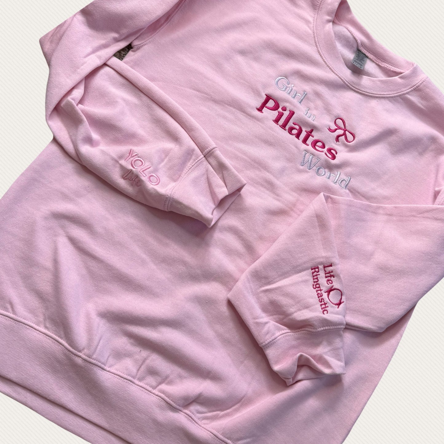 “Pilates world” 🌸🎀💕sweatshirt